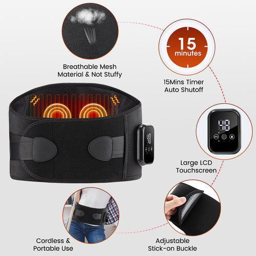 ThermaFlex Heating Vibration Massage Belt